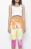 Orange Tye Dye Pants with White Name