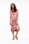 Candy Crush Velvet Skirt