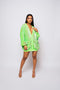 Candy Coated Neon Green Sequin Cardigan