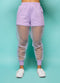 Ballerina Cropped Hoodie Set Lavender